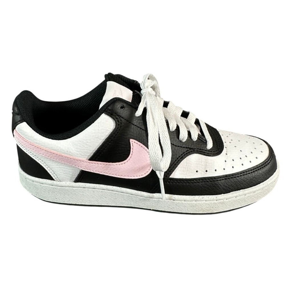 Nike Court Vision Low Next Nature Black White Pink DH3158-102 Womens Shoes 8